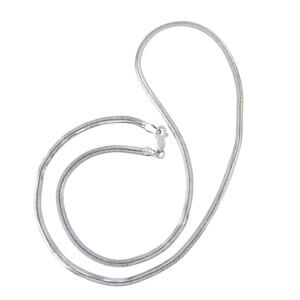 AS IS - SOME KINKING Vintage Italy IBB Sterling Silver Flat Snake Chain 18.5"